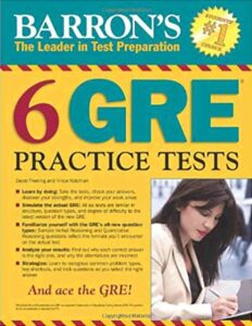 Barron’s 6 GRE Practice Tests – eBook